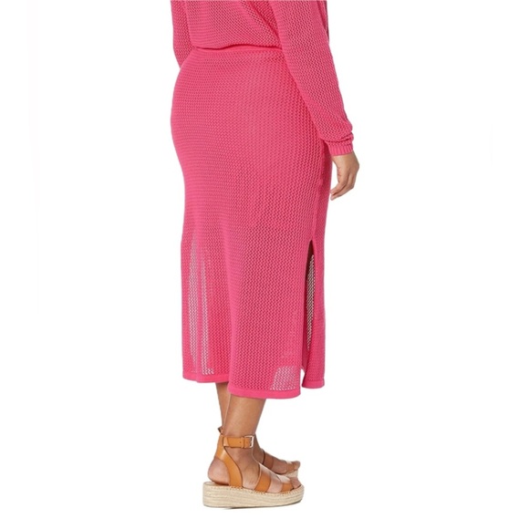 NWT The Drop Women's Halle Crochet Midi Skirt With Side Splits - Picture 10 of 10